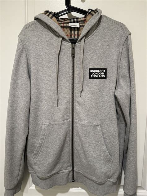 burberry felpa fordson grey|burberry letter graphic cotton hoodie.